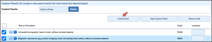 How to consult the AUC if one is required in NextGen Office