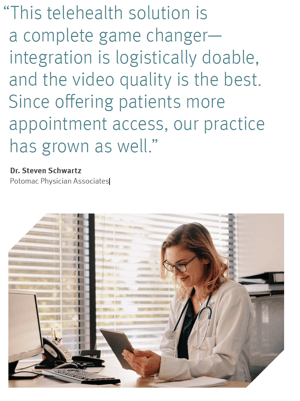 doctor using telemedicine in nextgen office
