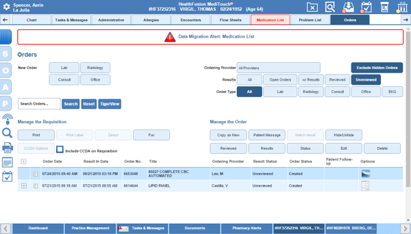 fax orders out of Nextgen Office EMR