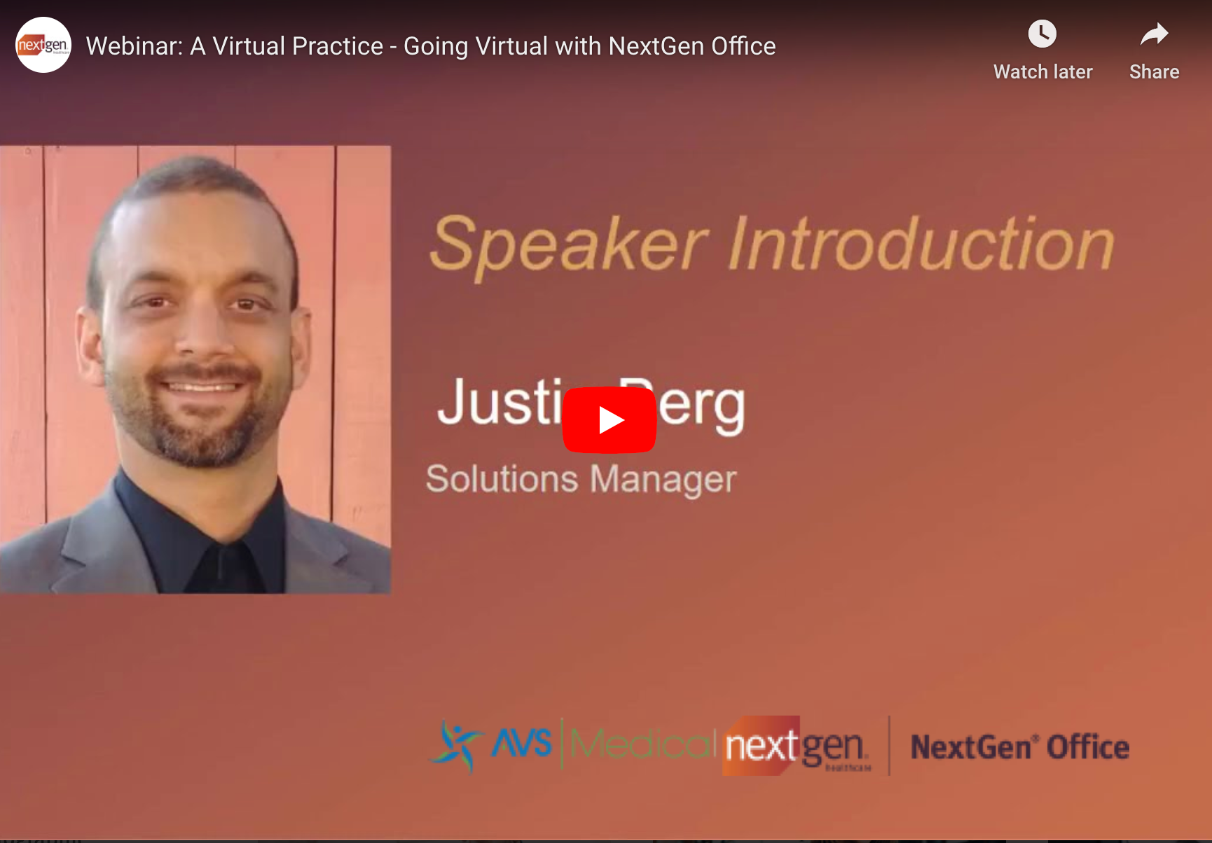 Creating a Virtual Practice with NextGen Office Cloud Based EMR-Replay