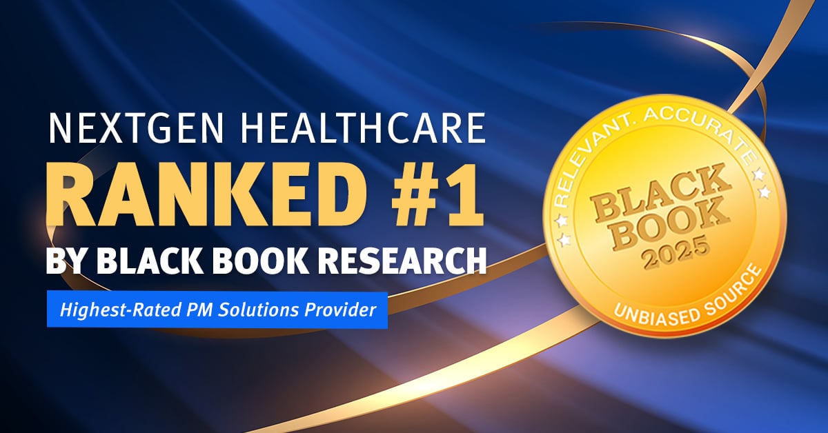NextGen Healthcare’s PM and EHR Solutions Receive #1 Rankings from Black Book Research